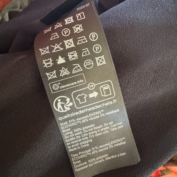 NWT! AllSaints 'Hali Gene' Ruffle Sleeve Midi Dress - Size US 2 - Picture 16 of 16